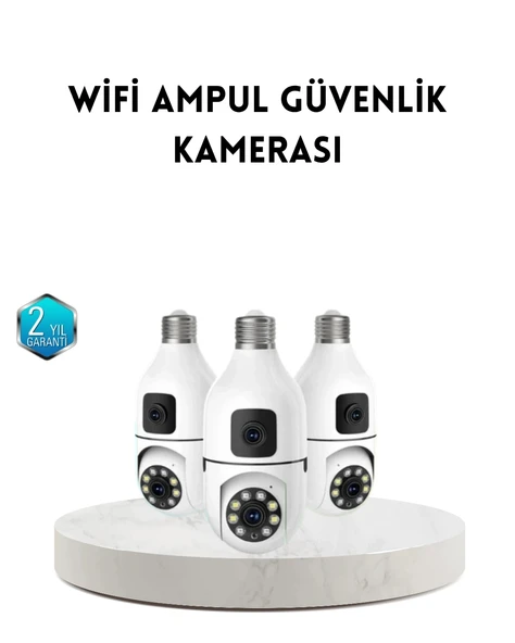 Ampul Tipi WiFi Kamera 2MP Lensli Full HD Görüntü ve Akıllı Hareket Algılama ürün görseli 1