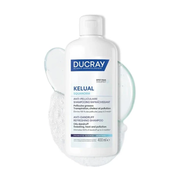 Ducray Kelual Squanorm Kepek Karşıtı ve Ferahlatıcı Şampuan 400 ml ürün görseli 1