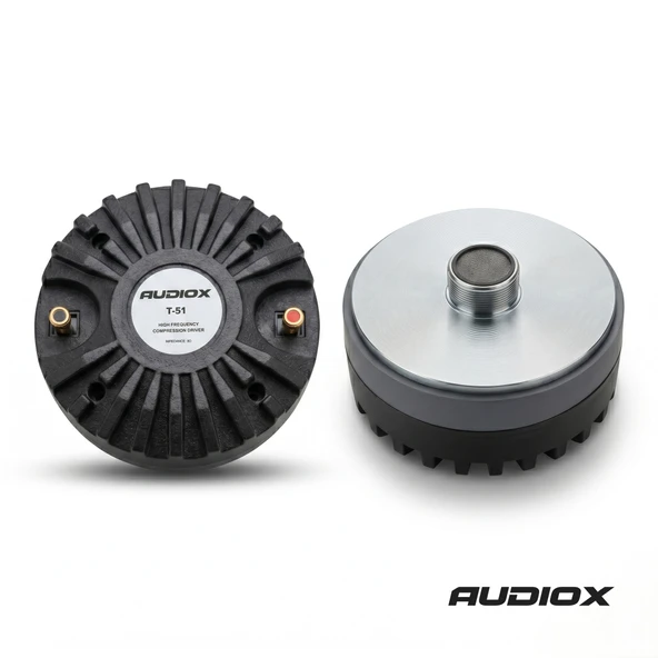AUDIOX T-51 51 mm Titanyum Tweeter Driver Tiz Hoparlör 8 Ohm 120 Watt ürün görseli 1