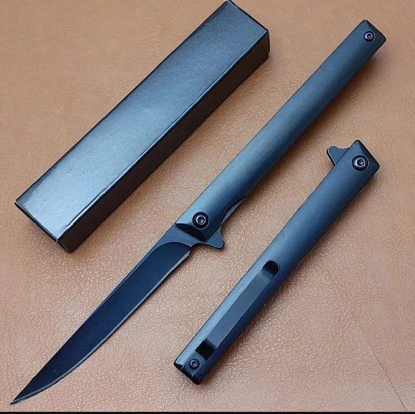 Knivox Browning Siyah İnce Knivox M390 Kamp Çakısı ürün görseli 1