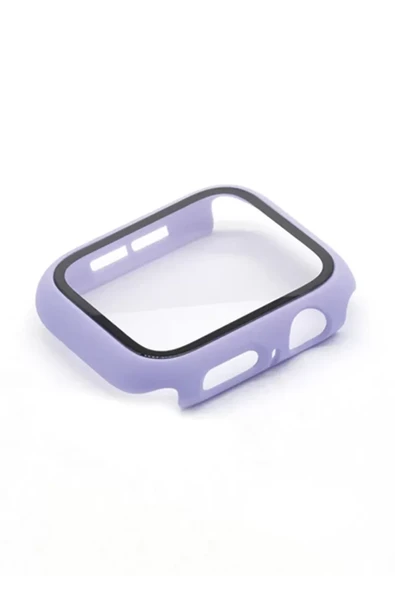 Newface Apple Watch 38mm Camlı Kasa Ekran Koruyucu - Lila ürün görseli 1