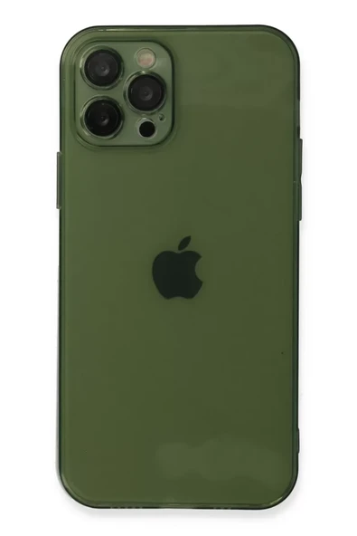 Newface Apple iPhone 12 Pro Kılıf Fly Lens Silikon - Yeşil ürün görseli 1