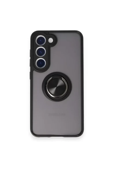 Newface Samsung Galaxy M15 Kılıf Montreal Yüzüklü Silikon Kapak - Siyah ürün görseli 1