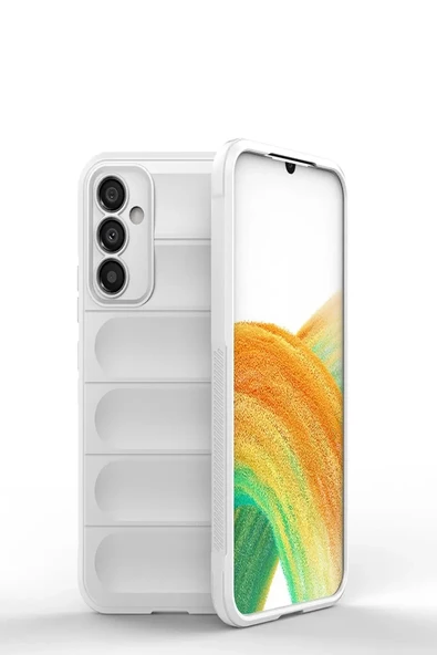 Newface Samsung Galaxy M34 5G Kılıf Optimum Silikon - Krem ürün görseli 1