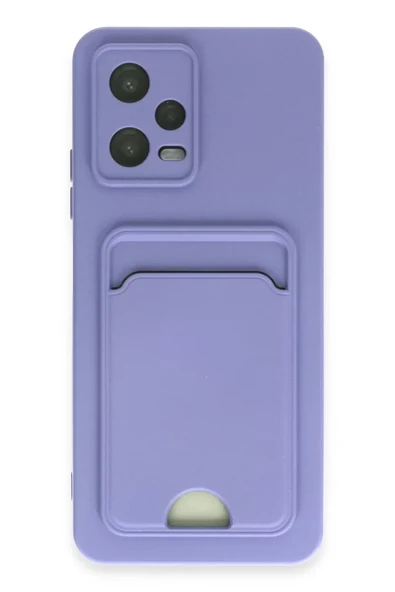 Newface Xiaomi Redmi Note 12 4G Kılıf Kelvin Kartvizitli Silikon - Lila ürün görseli 1
