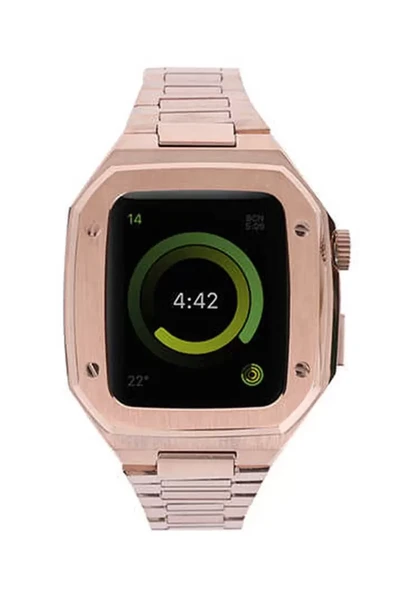 Newface Apple Watch 44mm Metal Petek Kasalı Kordon - Rose Gold ürün görseli 1