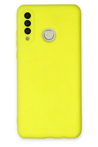 Newface Huawei P30 Lite Kılıf Nano içi Kadife Silikon - Sarı ürün görseli 1