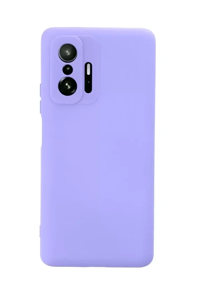 Newface Xiaomi Mi 11T Pro Kılıf Nano içi Kadife Silikon - Lila ürün görseli 1