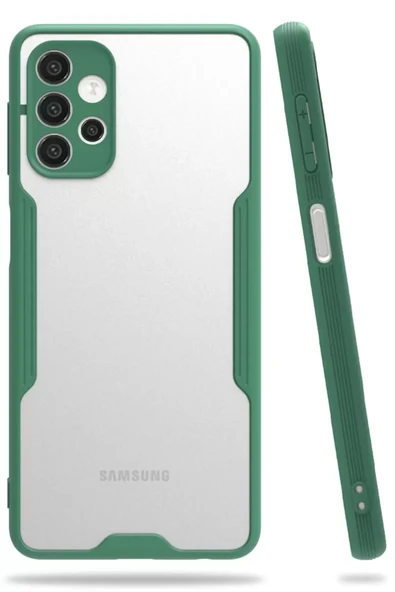 Newface Samsung Galaxy A52 Kılıf Platin Silikon - Yeşil ürün görseli 1