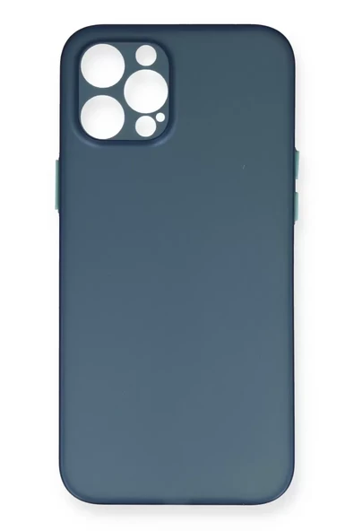 Newface Apple iPhone 12 Pro Max Kılıf PP Ultra İnce Kapak - Mavi ürün görseli 1