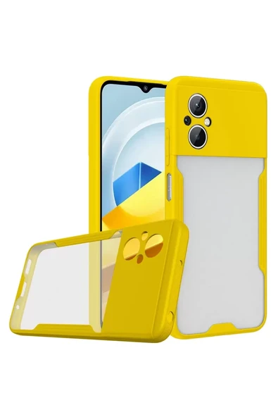 Newface Xiaomi Poco M5 Kılıf Platin Silikon - Sarı ürün görseli 1
