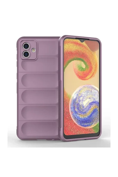 Newface Samsung Galaxy A04E Kılıf Optimum Silikon - Mor ürün görseli 1