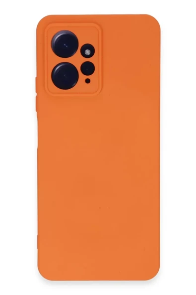 Newface Xiaomi Redmi Note 12 4G Kılıf Nano içi Kadife Silikon - Turuncu ürün görseli 1