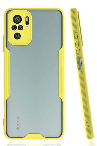 Newface Xiaomi Redmi Note 10 Kılıf Platin Silikon - Sarı ürün görseli 1
