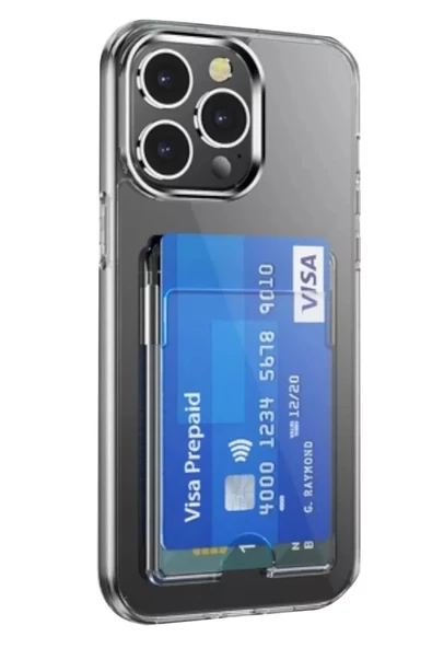 Newface Apple iPhone 14 Pro Max Kılıf Kart Şeffaf Silikon - Şeffaf ürün görseli 1
