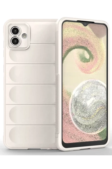 Newface Samsung Galaxy A04 Kılıf Optimum Silikon - Krem ürün görseli 1