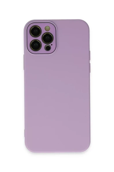 Newface Apple iPhone 12 Pro Kılıf Lansman Glass Kapak - Lila ürün görseli 1