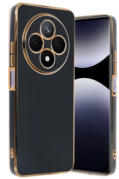 Newface Xiaomi Redmi 14C Kılıf Volet Silikon - Siyah ürün görseli 1