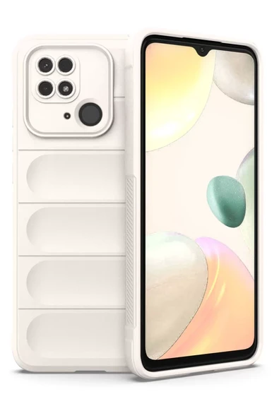 Newface Xiaomi Redmi 10C Kılıf Optimum Silikon - Krem ürün görseli 1