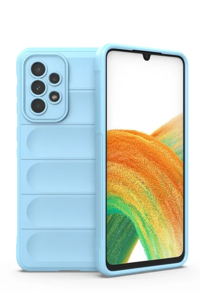 Newface Samsung Galaxy A33 5G Kılıf Optimum Silikon - Sky Blue ürün görseli 1