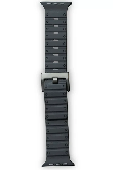 Newface Apple Watch 42mm Magnus Mıknatıslı Silikon Kordon - Siyah ürün görseli 1