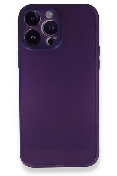 Newface Apple iPhone 14 Pro Max Kılıf PP Ultra İnce Kapak - Mor ürün görseli 1