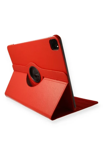 Newface Apple iPad Pro 11 (2020) Kılıf 360 Tablet Deri Kılıf - Kırmızı ürün görseli 1