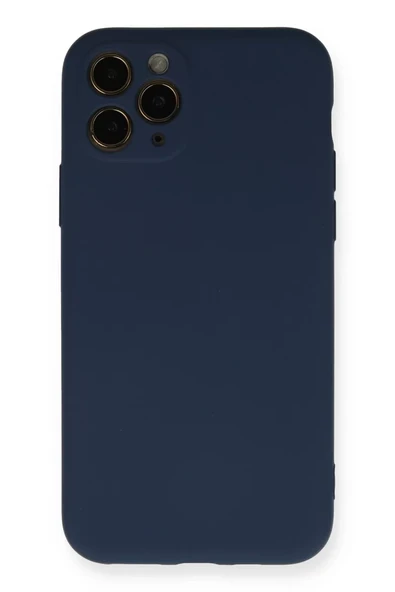 Newface Apple iPhone 11 Pro Kılıf Nano içi Kadife Silikon - Lacivert ürün görseli 1
