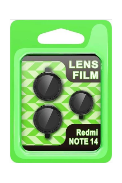 Newface Xiaomi Note 14 5G Raze Metal Kamera Lens - Siyah ürün görseli 1
