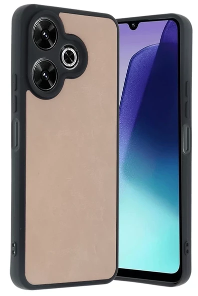 Newface Xiaomi Redmi 13 4G Kılıf Aras Deri Kapak - Pudra ürün görseli 1