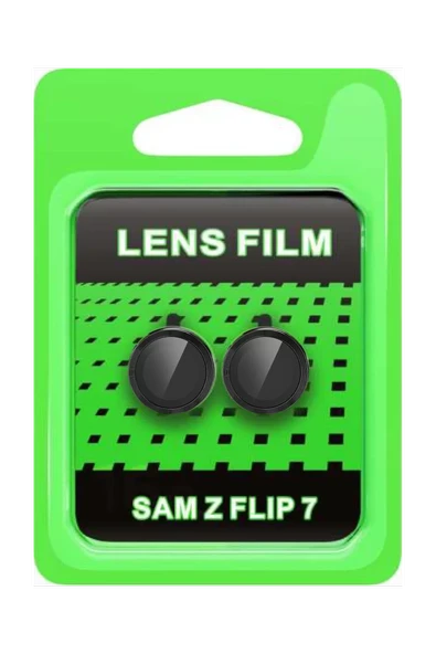 Newface Samsung Galaxy Z Flip 7 Raze Metal Kamera Lens - Siyah ürün görseli 1
