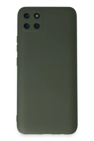 Newface Realme C11 Kılıf Nano içi Kadife Silikon - Koyu Yeşil ürün görseli 1