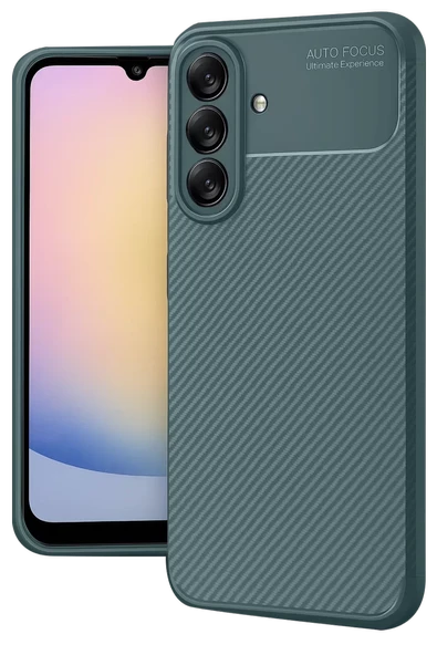 Newface Samsung Galaxy A17 5G Auto Focus Karbon Kapak - Koyu Yeşil ürün görseli 1
