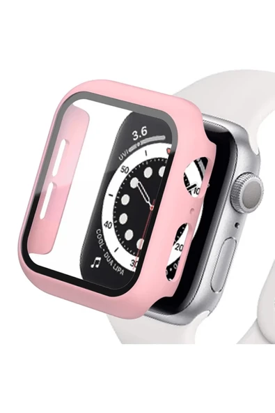 Newface Apple Watch 44mm Camlı Kasa Ekran Koruyucu - Rose ürün görseli 1