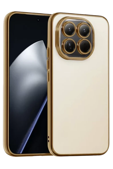 Newface Xiaomi Mi 15 Razer Lensli Silikon - Gold ürün görseli 1