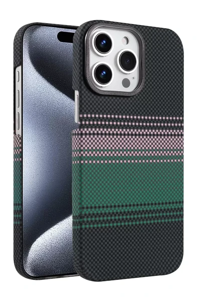 Newface Apple iPhone 15 Pro Max Vega Magsafe Kapak - Yeşil ürün görseli 1