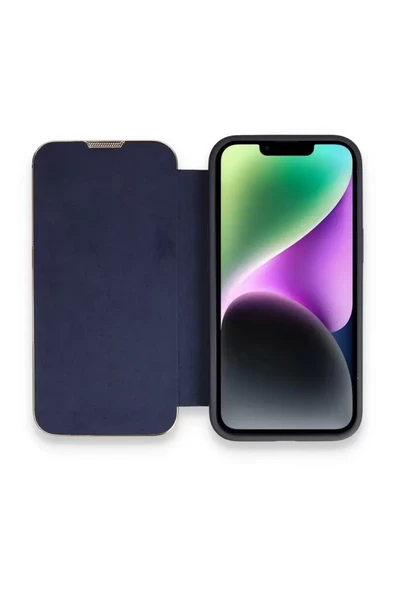 Newface Apple iPhone 13 Pro Max Kılıf Dolpin Kapaklı - Lacivert ürün görseli 1