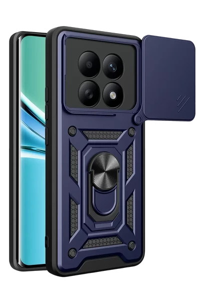 Newface Xiaomi Redmi Note 15 4G Pars Lens Yüzüklü Silikon - Lacivert ürün görseli 1