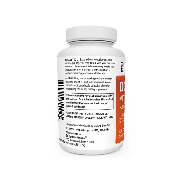 DR.BERG D3 & K2 Vitamin 120 KAPSÜL - Resim 2