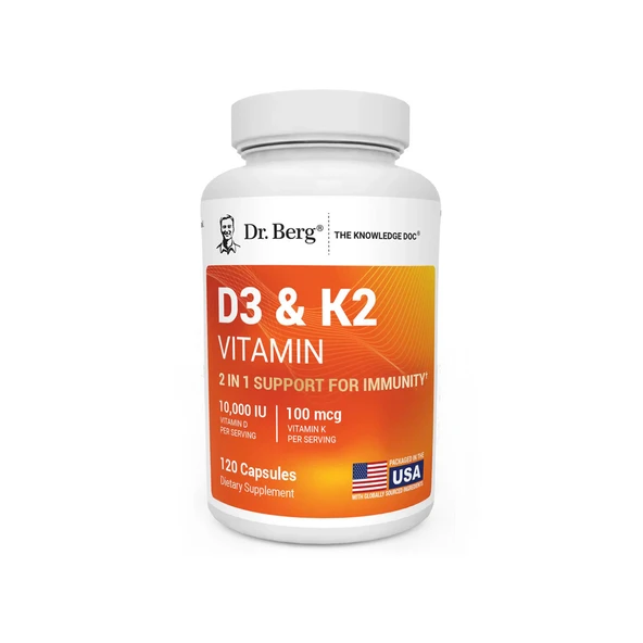DR.BERG D3 & K2 Vitamin 120 KAPSÜL ürün görseli 1