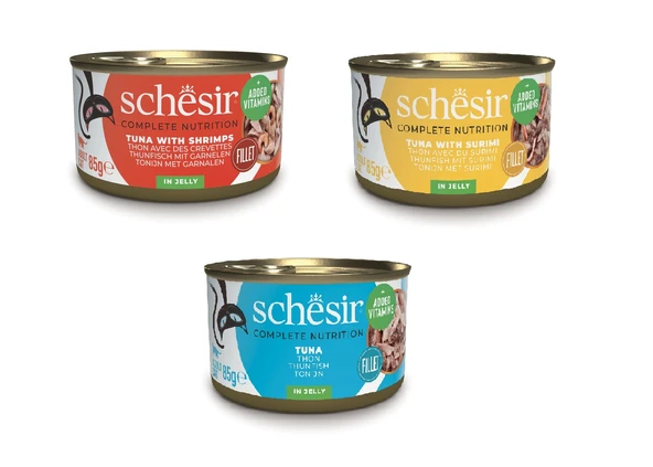 Schesir Karma Tam ve Dengeli Kedi Konservesi 85 Gr. X 3 Adet ürün görseli 1
