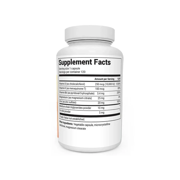 DR.BERG D3 & K2 Vitamin 120 KAPSÜL - Resim 3