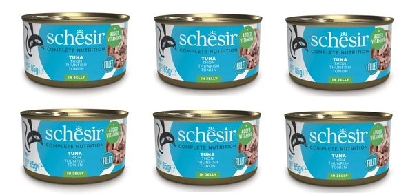 Schesir Ton Balıklı Tam ve Dengeli Jöleli Kedi Konservesi 85 Gr. X 6 Adet ürün görseli 1