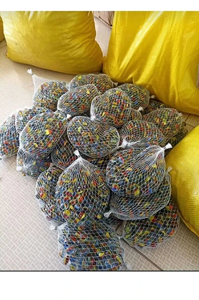 100 adet renkli misket bilye ürün görseli 1