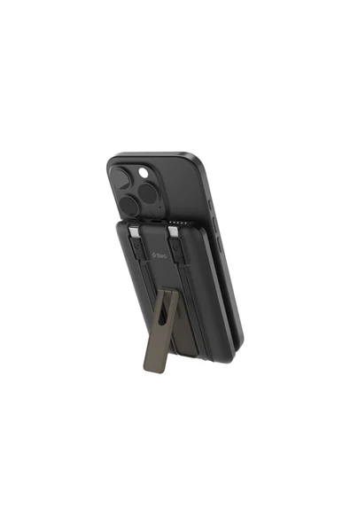ReCharger M 5.000mAh MagSafe Uyumlu PD 20W Lightning ve USB-C Dahili Kablolu Stantlı 2BB236S ürün görseli 1
