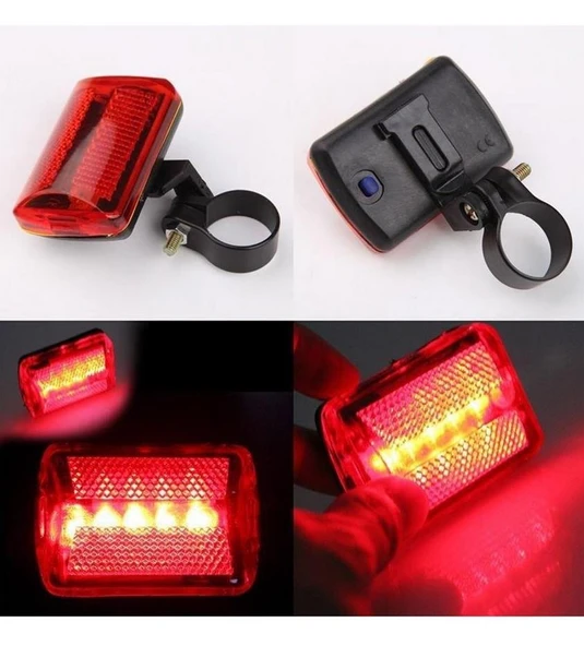 Zhltools Ledli Bisiklet Arka Stop İkaz Lambası - Resim 5
