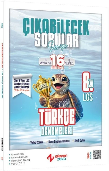 8. Sınıf LGS Türkçe Çıkabilecek Sorular Denemeleri İşleyen Zeka ürün görseli 1