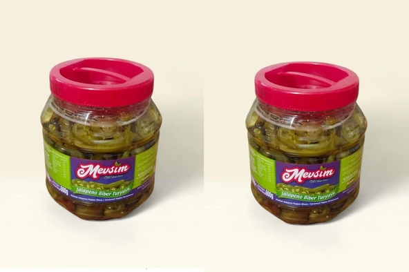 Jalapeno Biber Turşusu Net 1350 gr./Süzme Ağırlık 600 gr x 2 Adet ürün görseli 1