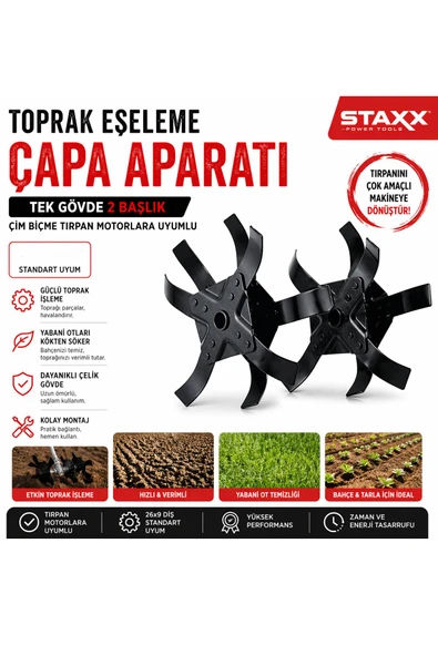 Tüm Modellere Uyumlu Benzinli Tırpan Çapalama Akrep Çapa Yedek Bıçakları  1 Takım ürün görseli 1