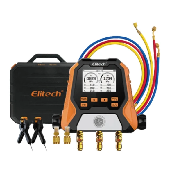 Elitech MS-810S Dijital Manifold ( Hortum Dahil  ) - Resim 2
